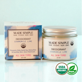 Chamomile Lime Deodorant - Organic, Vegan & Cruelty-free