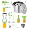 Canning Supplies Starter Kit 11 Pieces Stainless Steel Water Bath Cannner