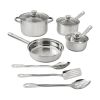 Stainless Steel 10Pc Cookware set
