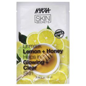 Skin Secrets Sheet Mask - Lemon and Honey by Nykaa Naturals for Women - 1 Pc Mask