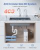 Reverse Osmosis System 400 GPD 8-stage Tankless Under Sink Water Filter System