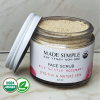 Milk Thistle Rosemary Face Scrub for Sensitive/Mature Skin - Organic, Vegan & Cruelty-free