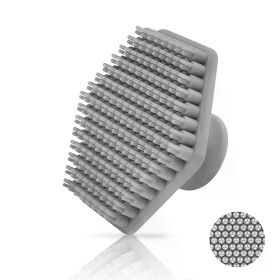 Men Facial Cleaning Brush Scrubber Silicone Miniature Face Deep Clean Shave Massage Face Scrub Brush Face Cleaner (Color: Grey)