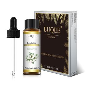 EUQEE 10ml Pure Natural Essential Oil Lavender Jasmine Eucalyptus Vanilla Sandalwood Sweet Orange Lemon Oregano Neroli Fragrance (Color: Eucalyptus, Net Contents: 10ml)